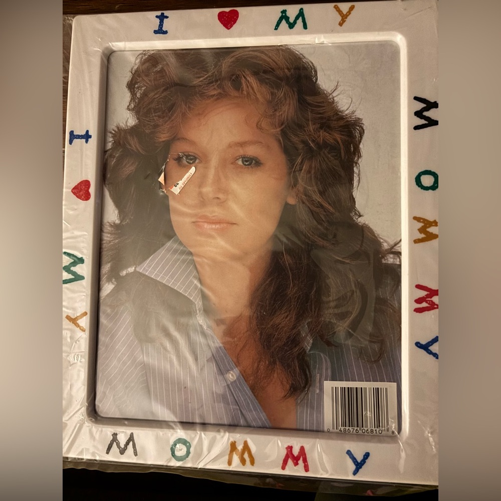 Framed Portrait Photo of Woman in Blue Pinstripe Shirt